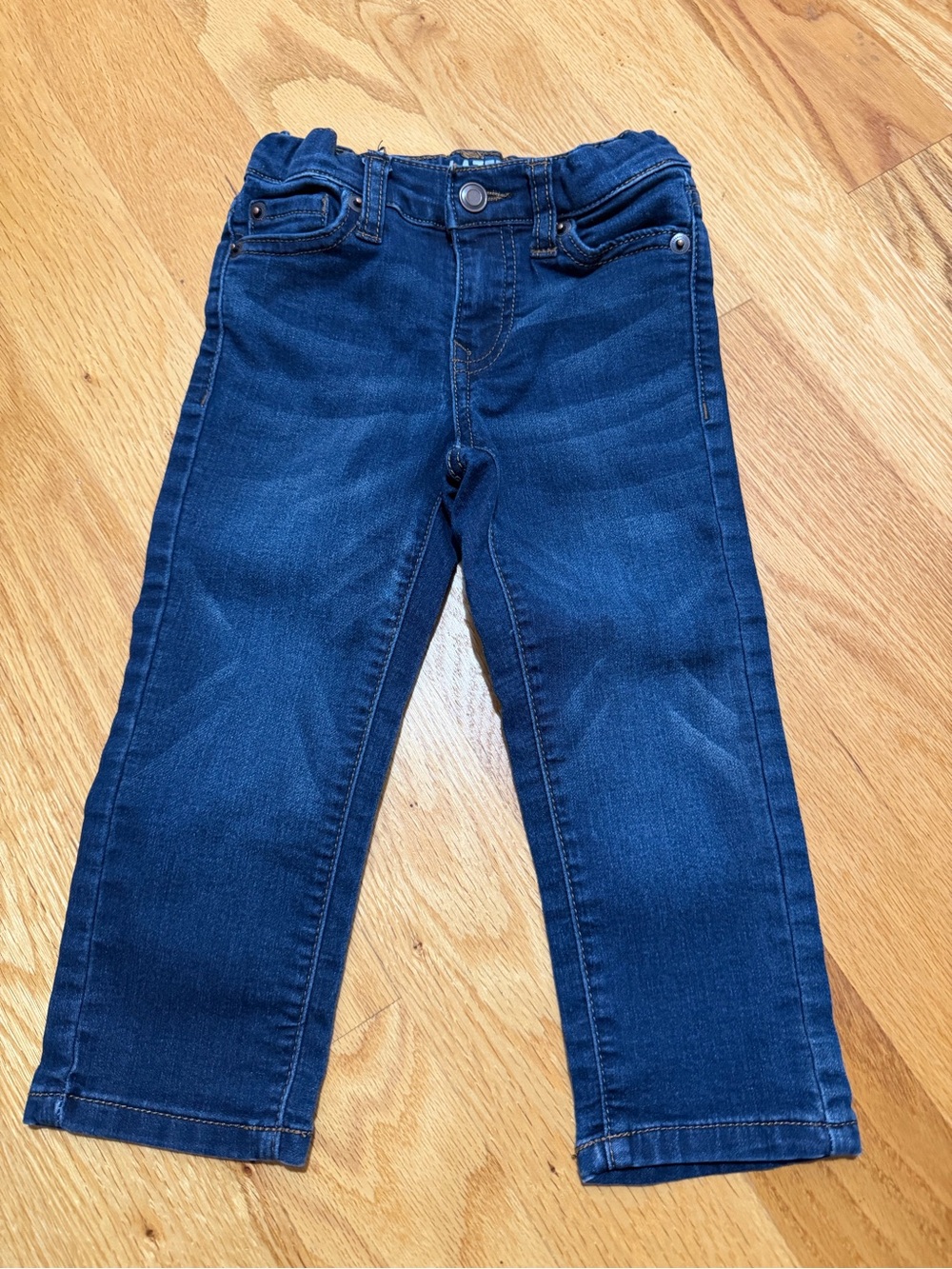 Kids Stretch Denim Jeans in Dark Blue
